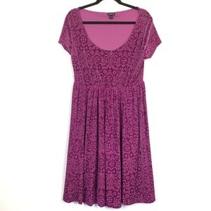 TORRID // Purple Velvet Dress